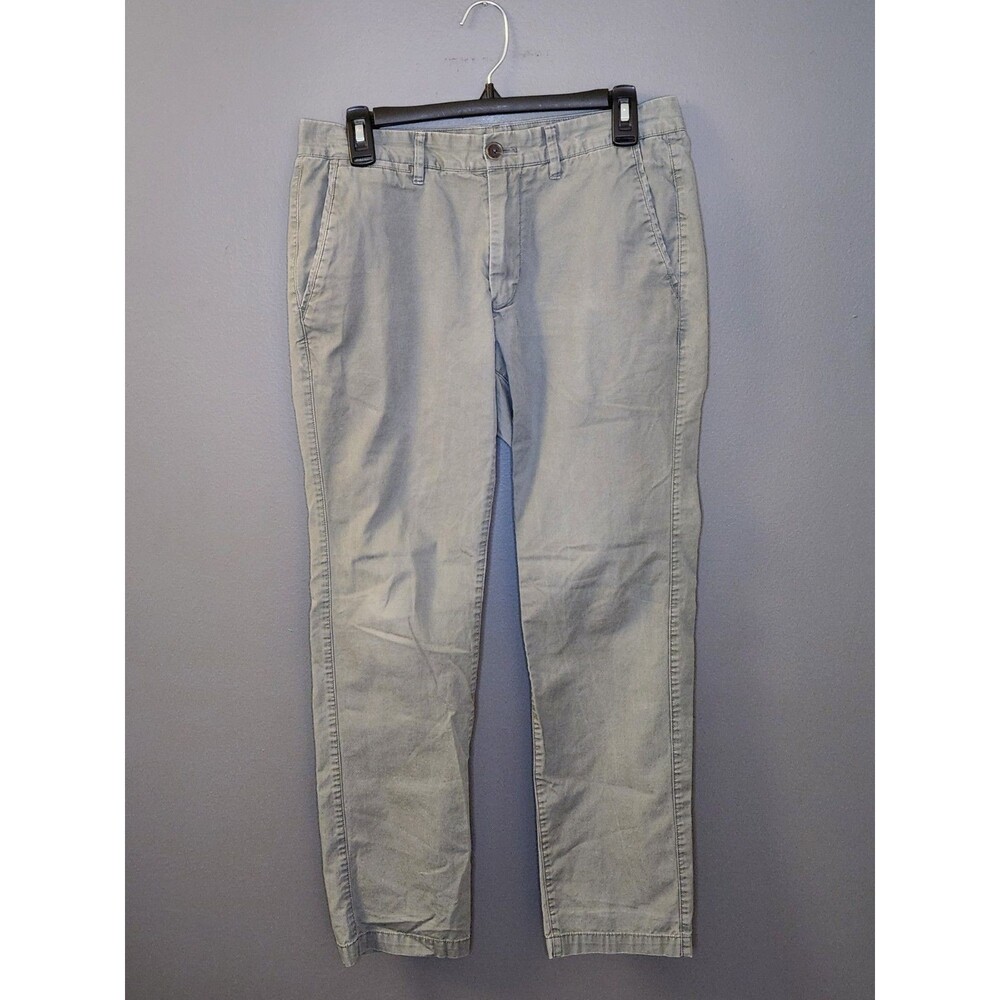 Bonobos Chino Pants Men's 31x30 Green‎ Slim Tailored Flat Cotton Preppy 15059